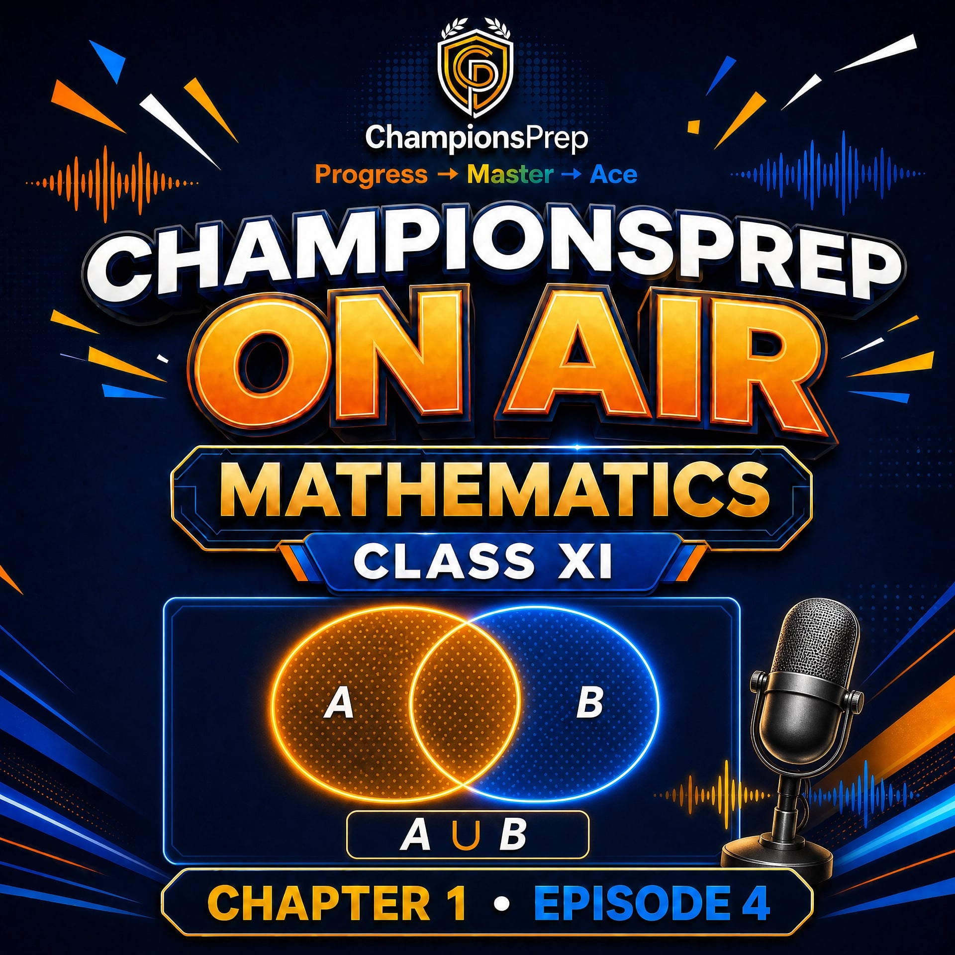 Venn Diagrams and Union of Sets: Class 11 Maths Explained Step by Step podcast artwork