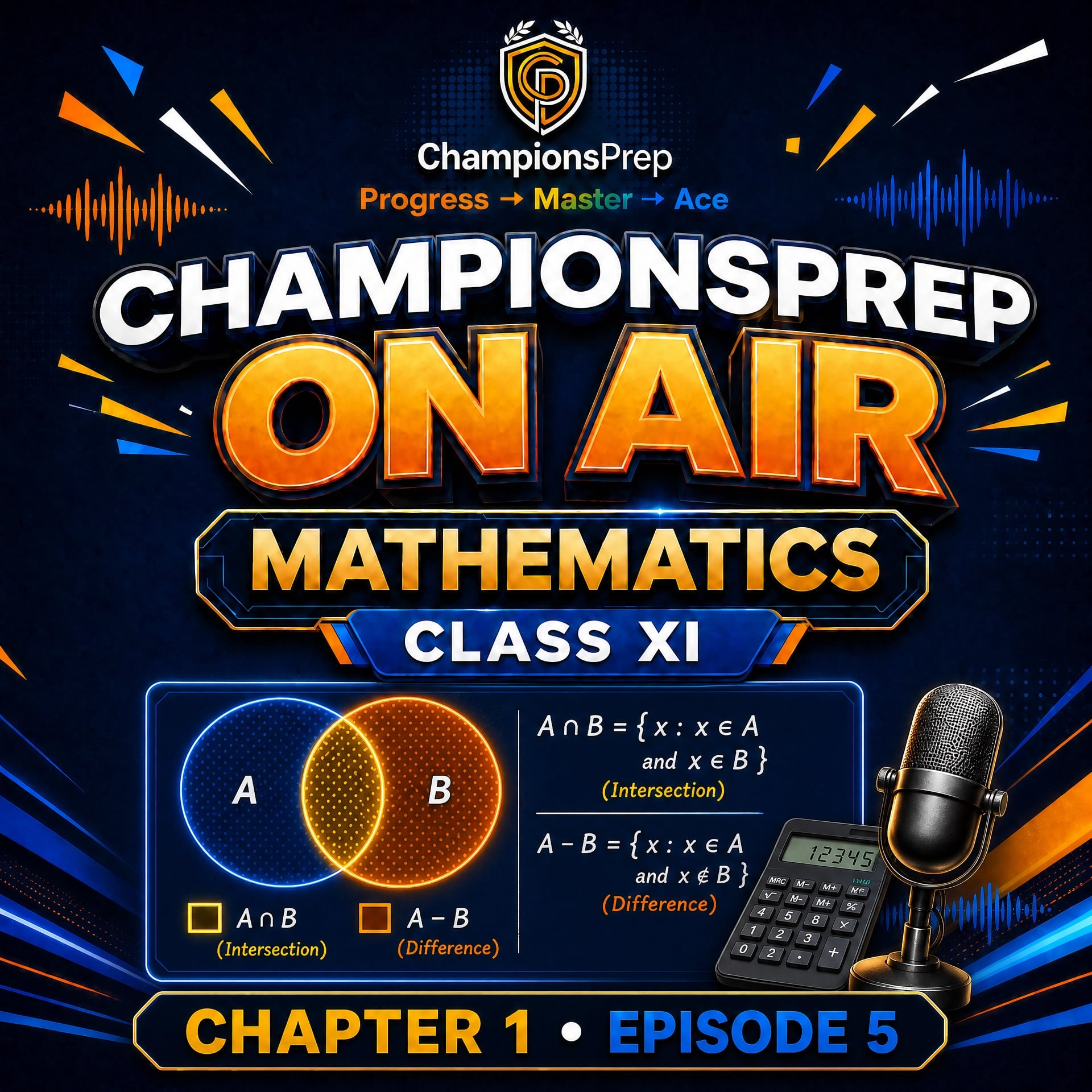 Intersection and Difference of Sets: Class 11 Maths Concepts with Examples podcast artwork