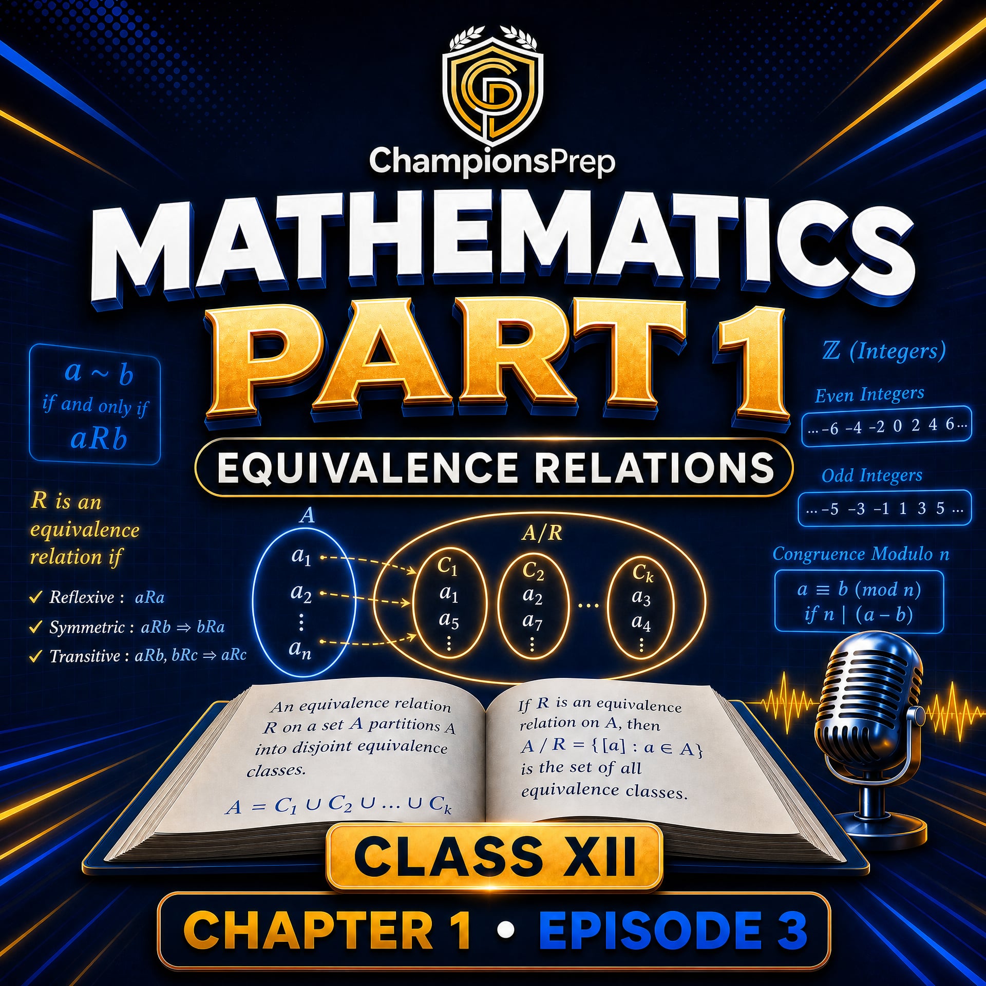 Equivalence Relations and Equivalence Classes – Class 12 Maths Explained podcast artwork