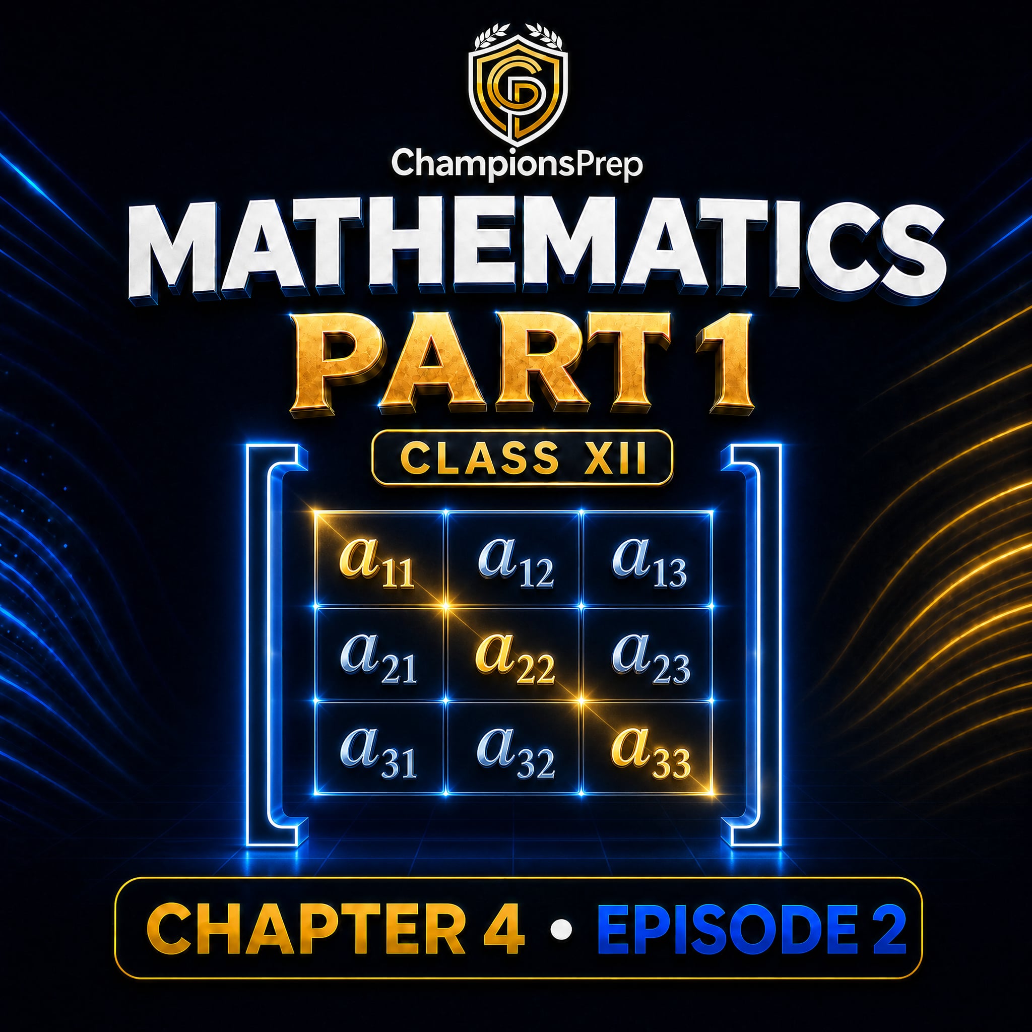 How to Evaluate a 3×3 Determinant: Step-by-Step NCERT Class 12 Guide podcast artwork