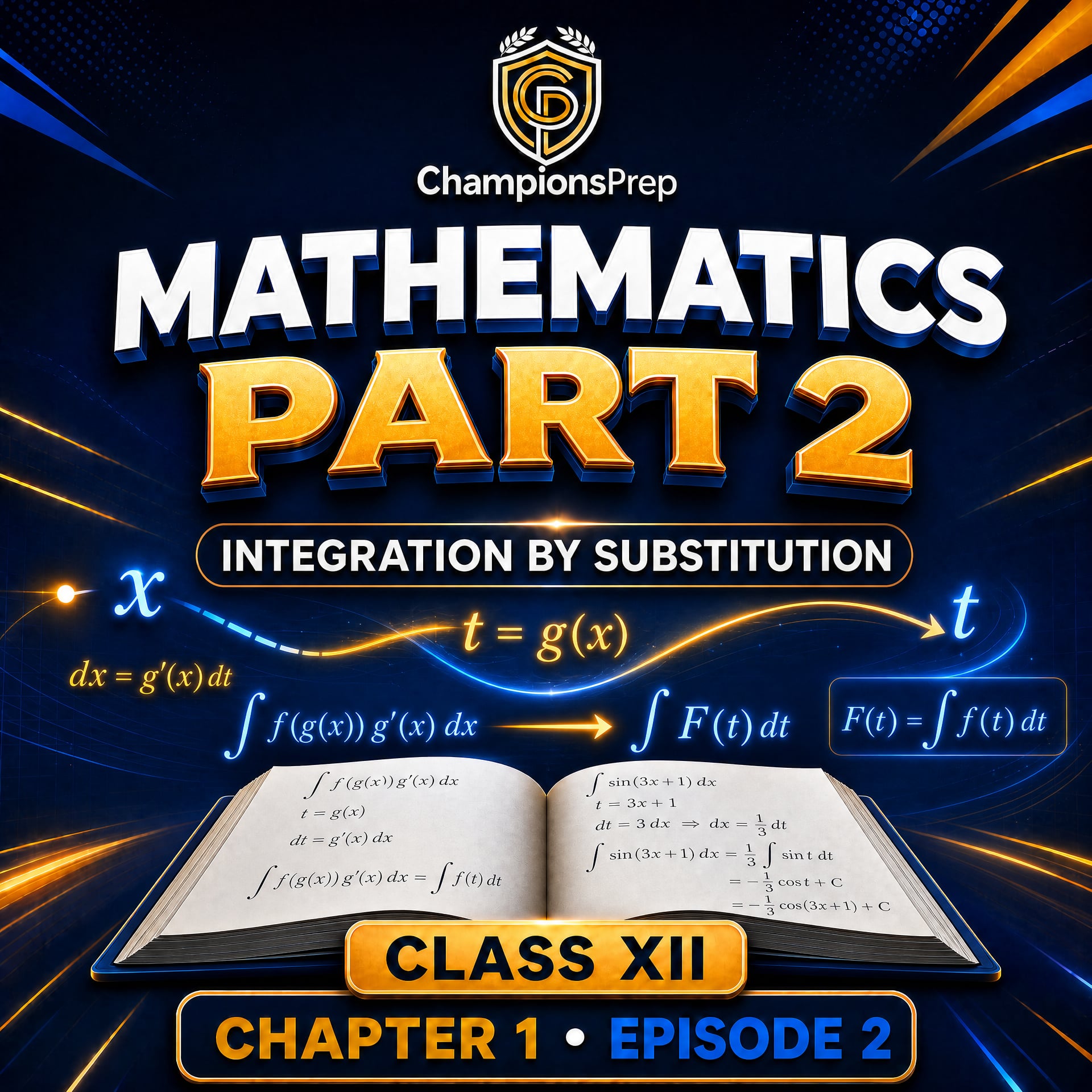 Integration by Substitution Method: Class 12 Maths Guide podcast artwork