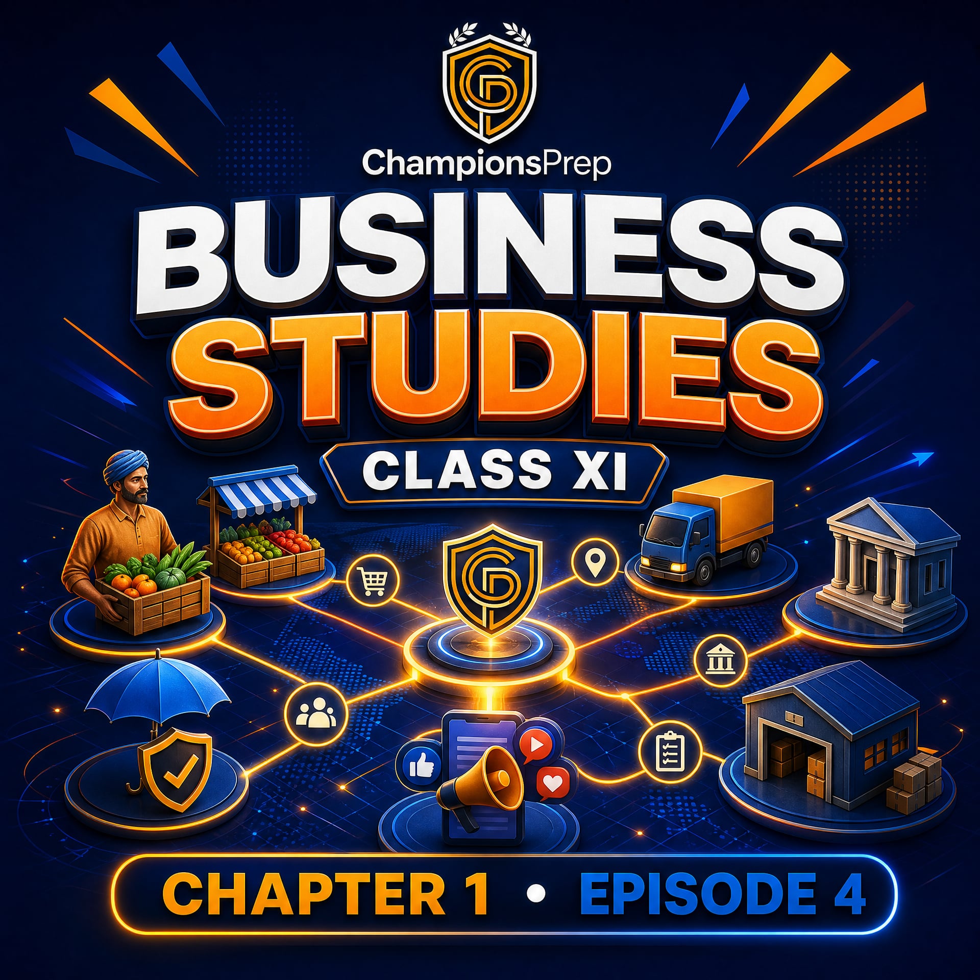 Commerce, Trade and Auxiliaries to Trade: Complete Guide for Class 11 Business Studies podcast artwork