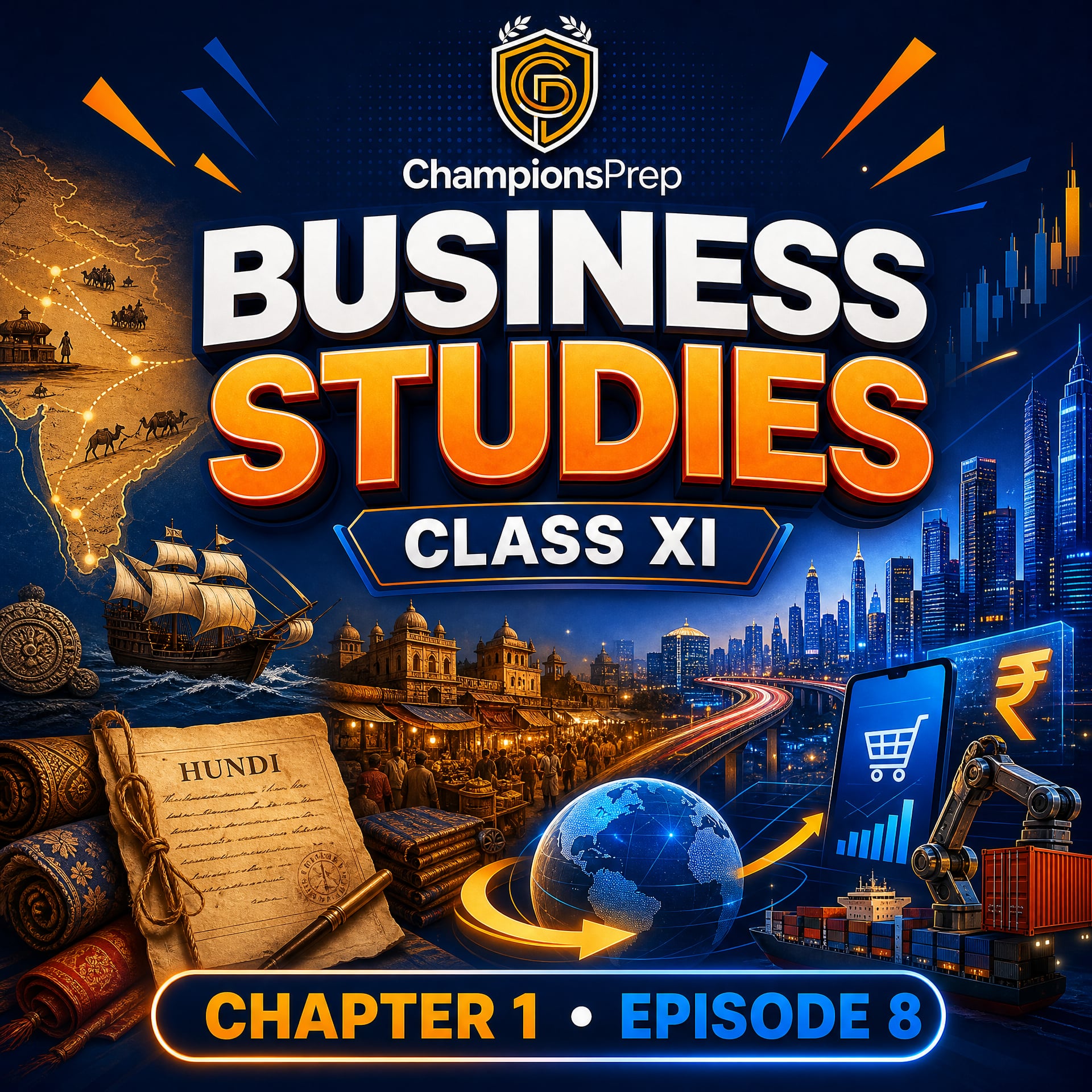 Role of Business in India's Economic Development: From Ancient Trade to Modern India podcast artwork
