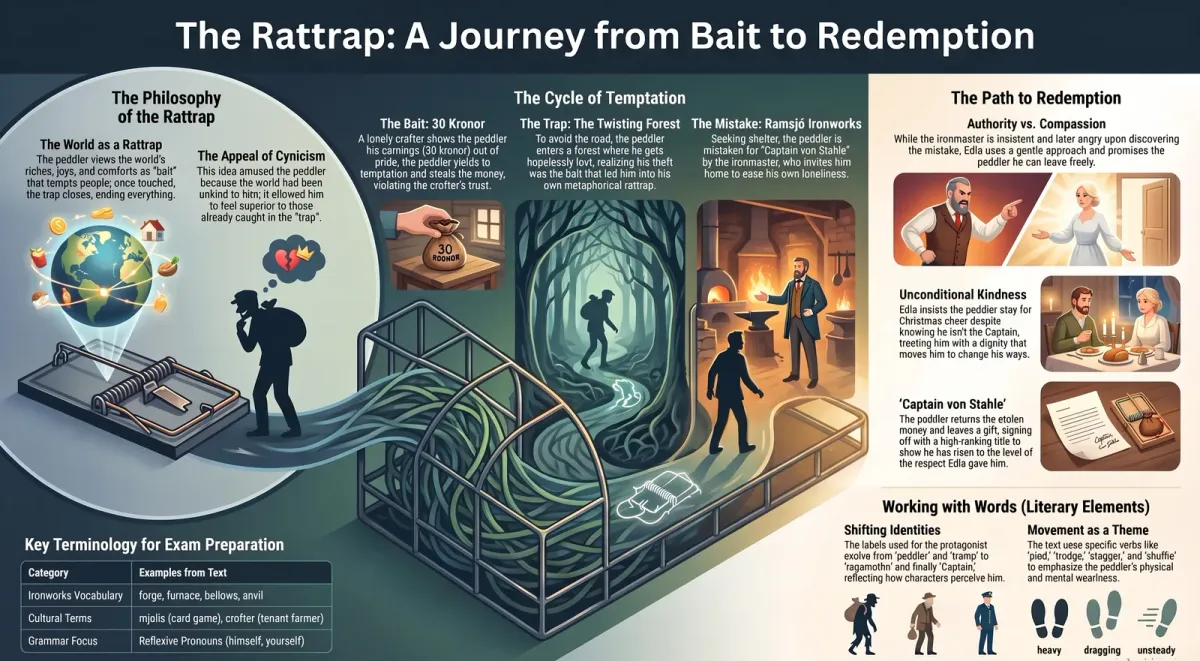 The Rattrap NCERT Solutions – Understanding the Text, Working with Words & More cover image