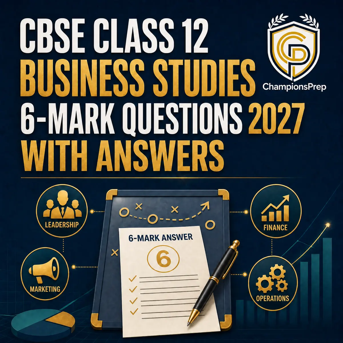 CBSE Class 12 Business Studies 6-Mark Questions 2027 with Answers — CBSE Class 12 Official Sample Paper