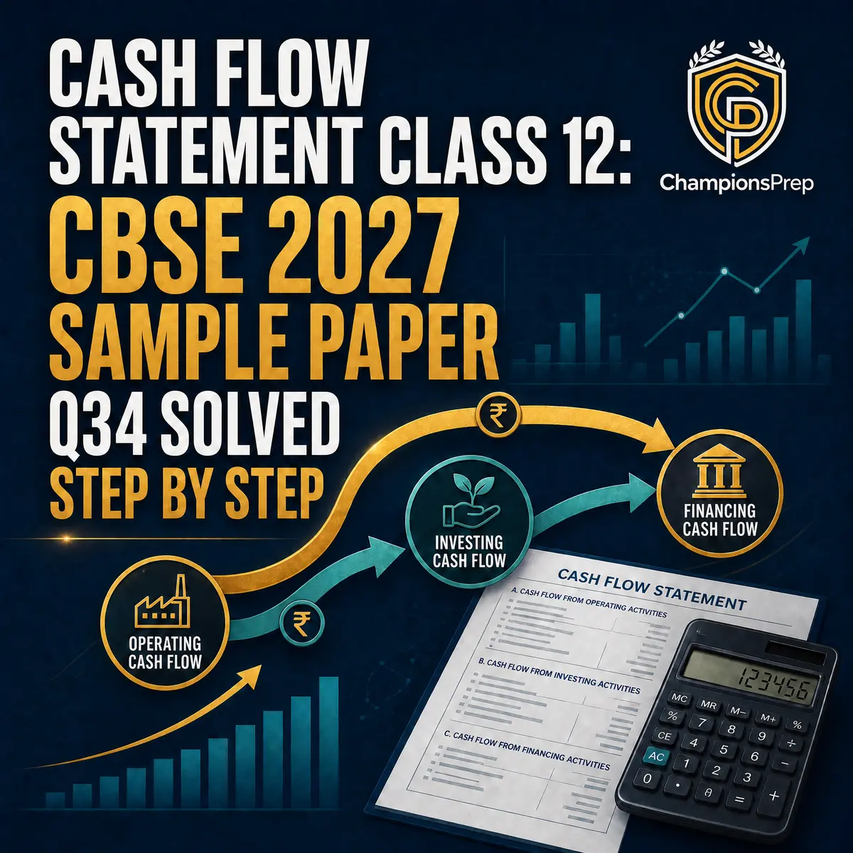 Cash Flow Statement Class 12: CBSE 2027 Sample Paper Q34 Solved Step by Step — CBSE Class 12 Official Sample Paper