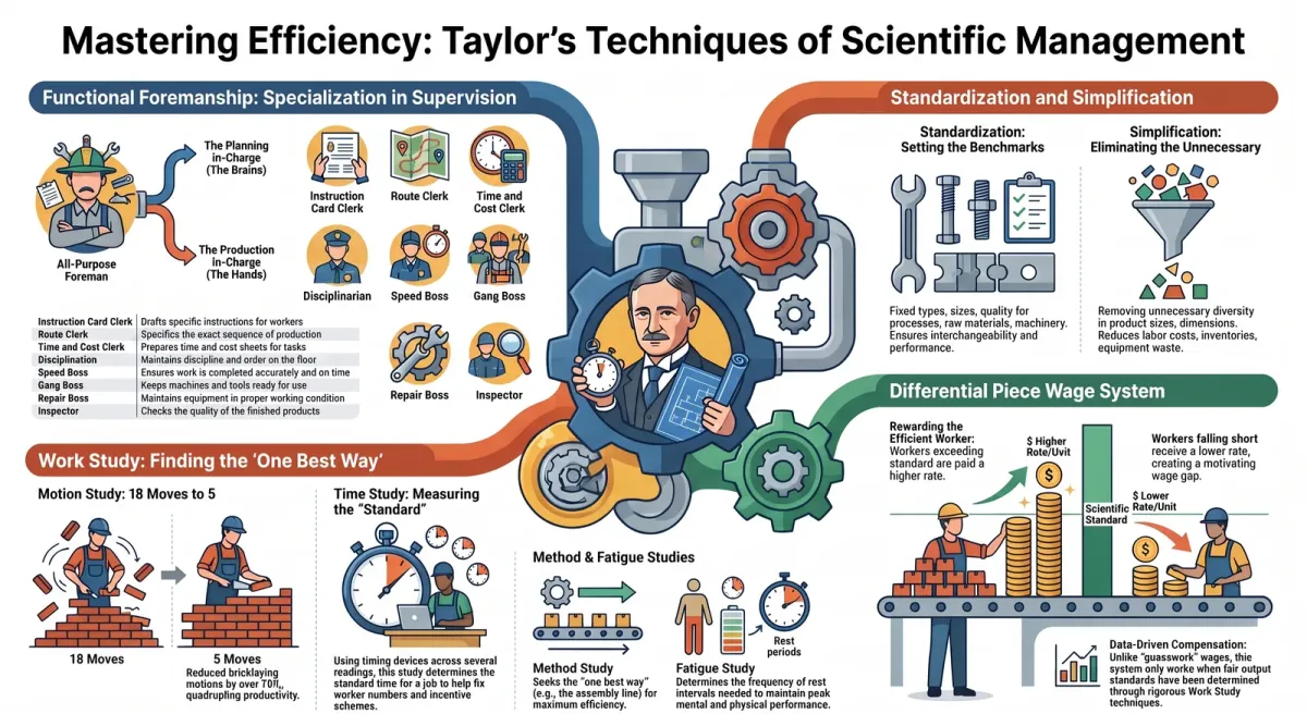 Techniques of Scientific Management: Functional Foremanship, Work Study and Wage Systems cover image