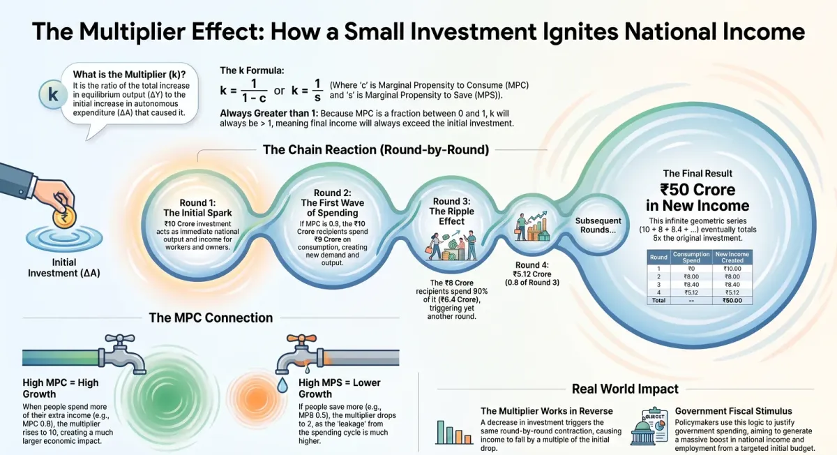 The Multiplier Effect Explained: How a Small Investment Boosts National Income cover image