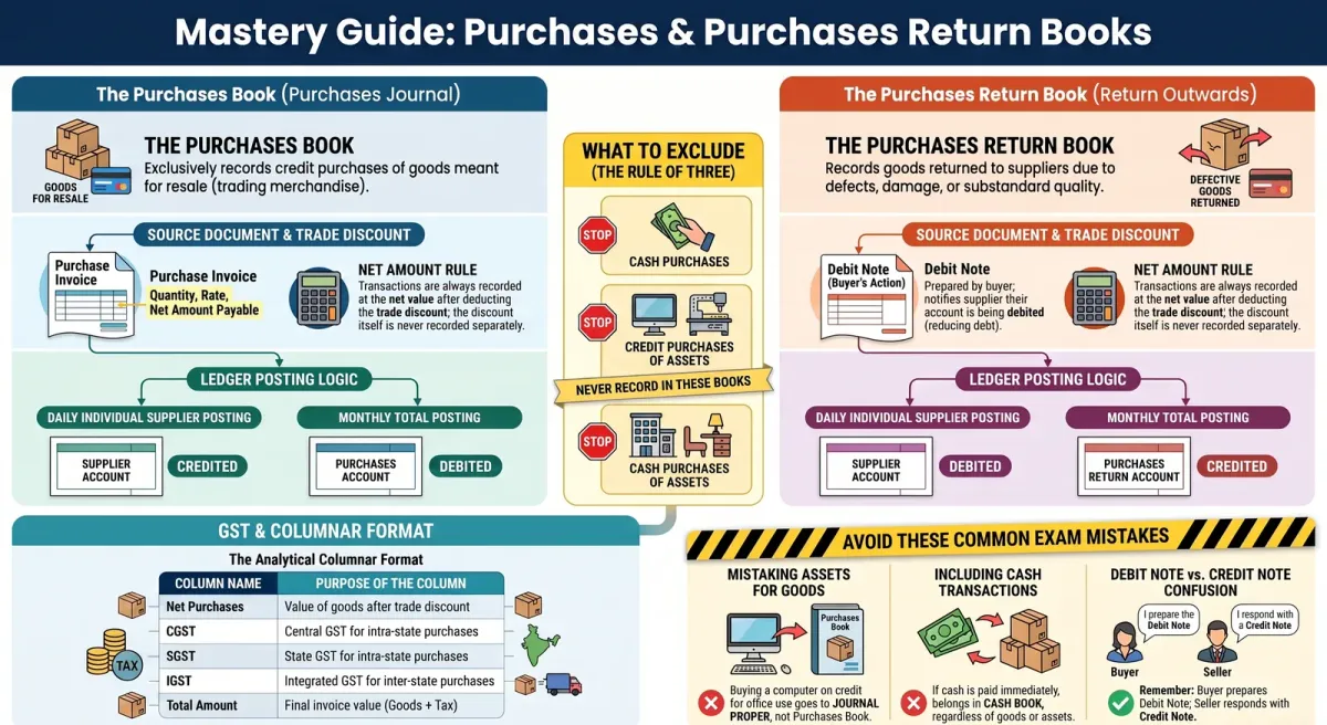 Sales Book, Sales Return Book & Journal Proper | CBSE Class 11 Accountancy Guide cover image