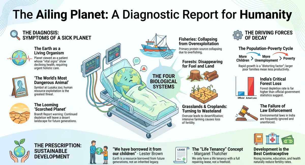 The Ailing Planet — Important Questions and Answers for CBSE Class 11 cover image