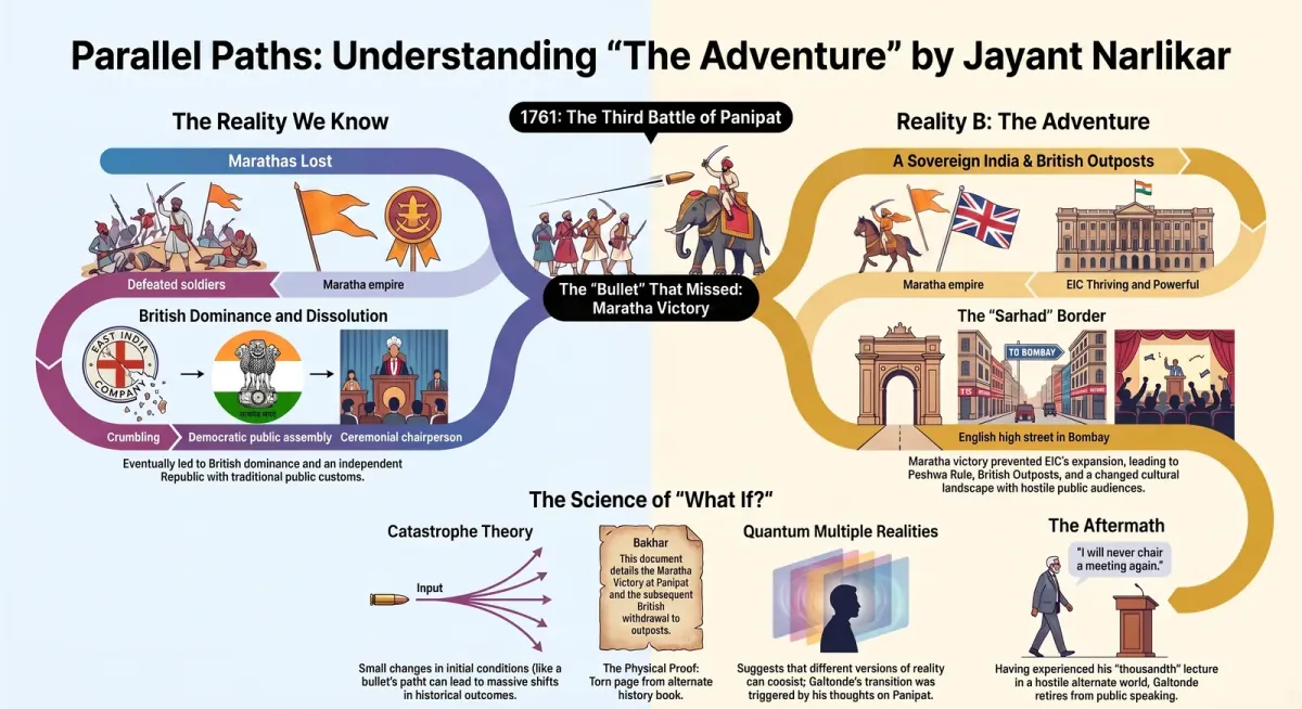 The Adventure by Jayant Narlikar: Full Summary and Analysis cover image