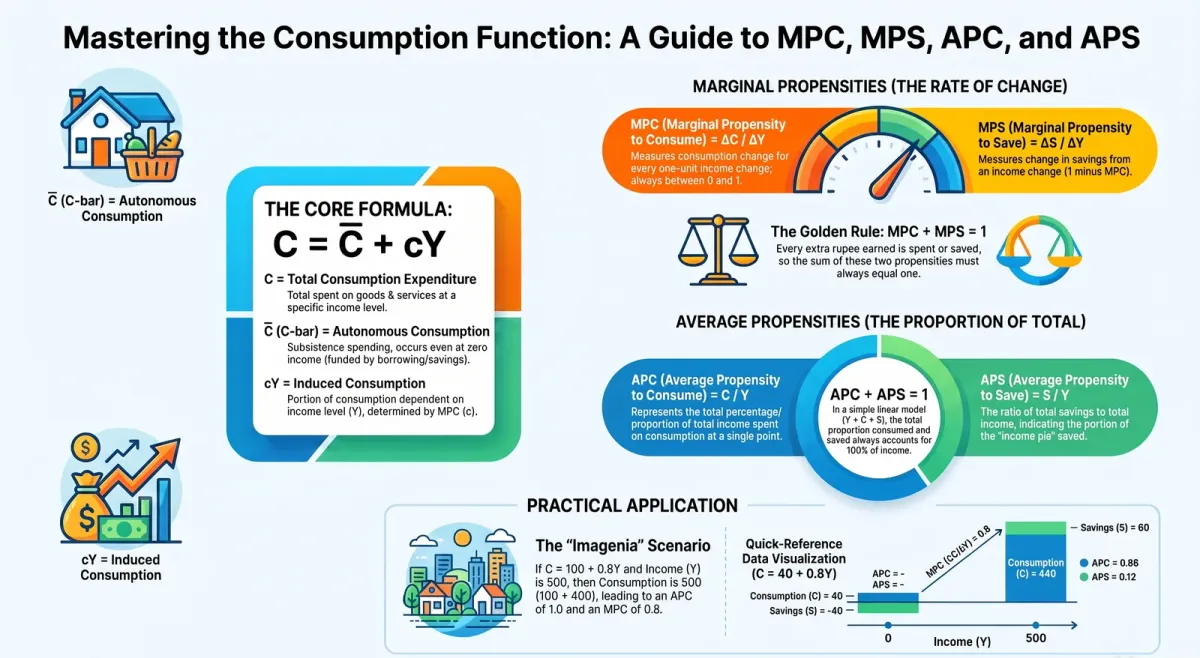 Consumption Function Explained: MPC, MPS, APC and APS for Class 12 Commerce cover image
