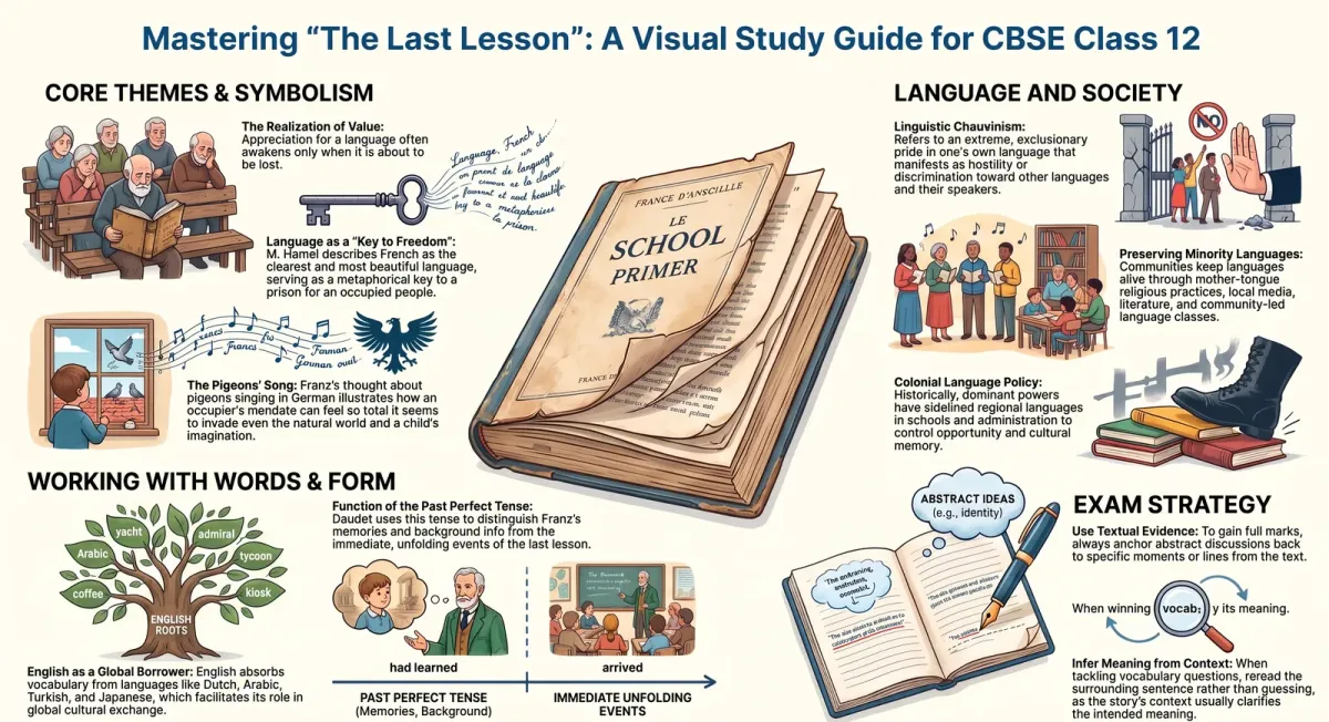 The Last Lesson NCERT Solutions: Understanding and Talking About the Text (CBSE Class 12 English Flamingo)