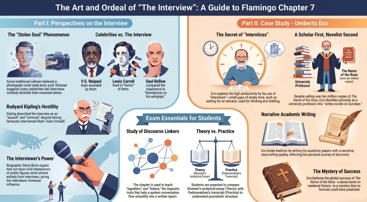 The Interview by Christopher Silvester: Summary and Analysis (CBSE Class 12 English) cover image