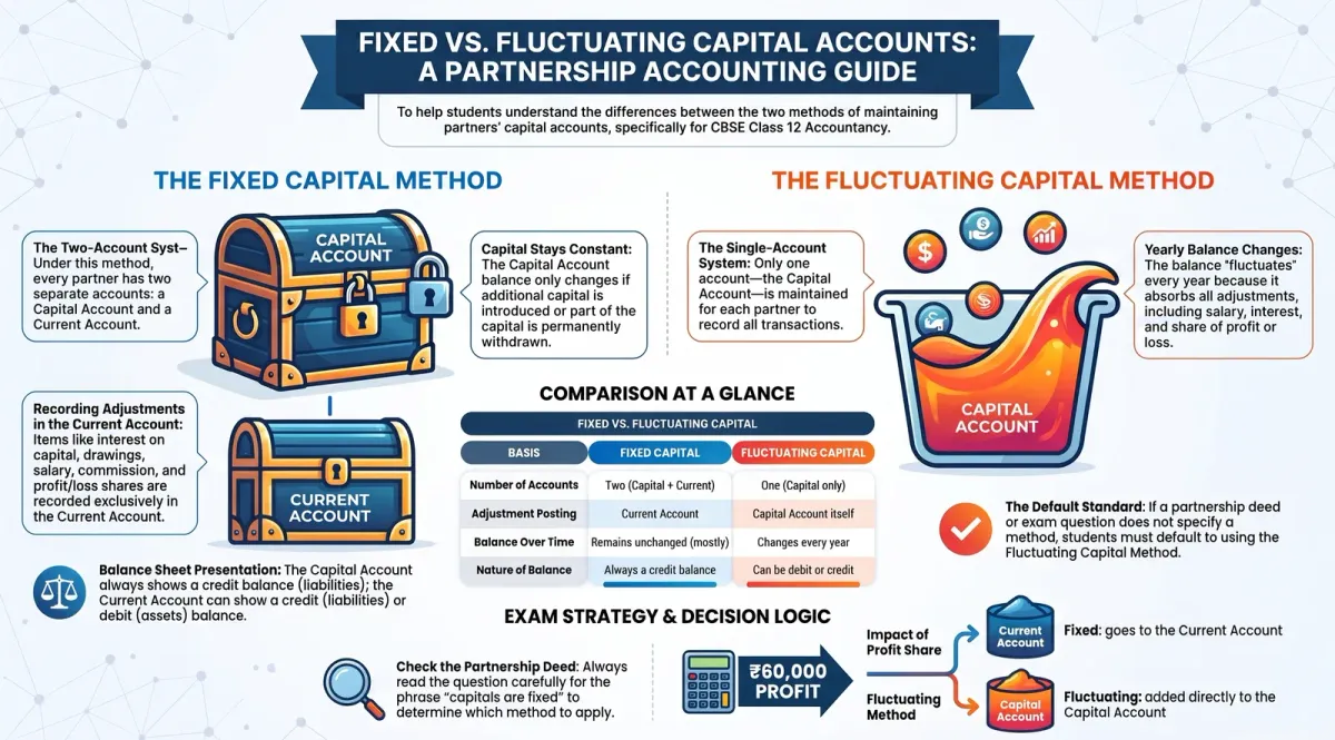 Fixed vs Fluctuating Capital Accounts: Difference, Format & Examples