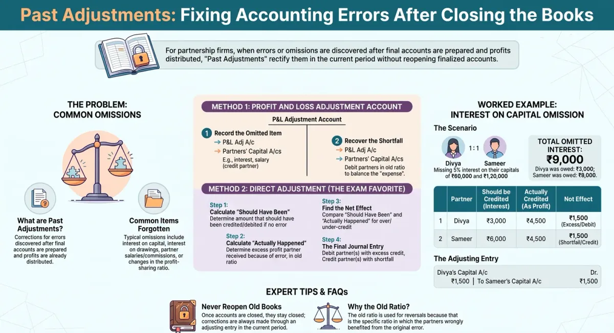 Past Adjustments in Partnership Accounts: How to Rectify Errors After Final Accounts