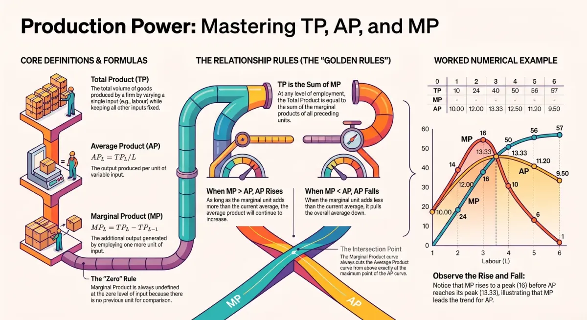 Total Product, Average Product and Marginal Product Explained with Formulas & Examples cover image