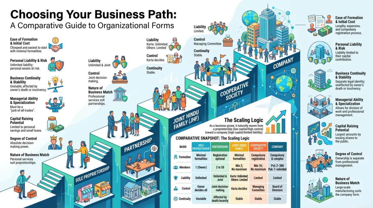 Choosing the Right Form of Business Organisation: A Complete Comparison cover image