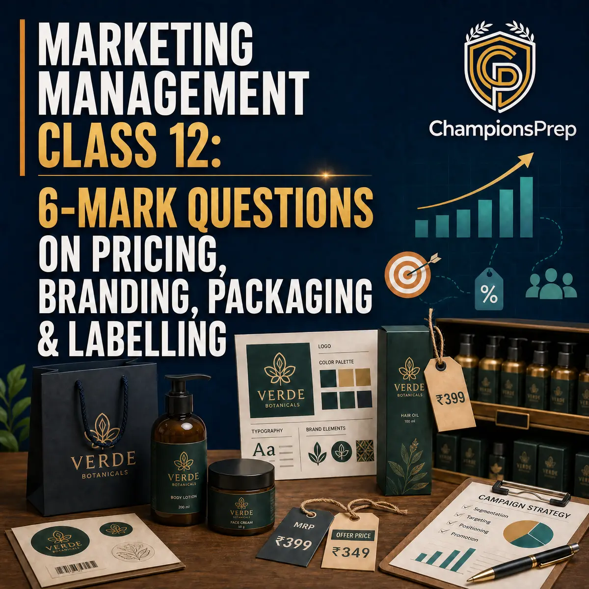 Marketing Management Class 12: 6-Mark Questions on Pricing, Branding, Packaging & Labelling — CBSE Class 12 Official Sample Paper