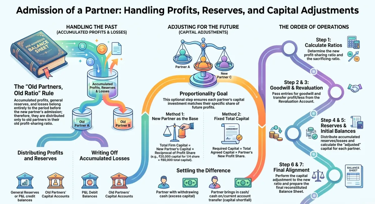 Accumulated Profits & Capital Adjustment on Admission of a Partner cover image