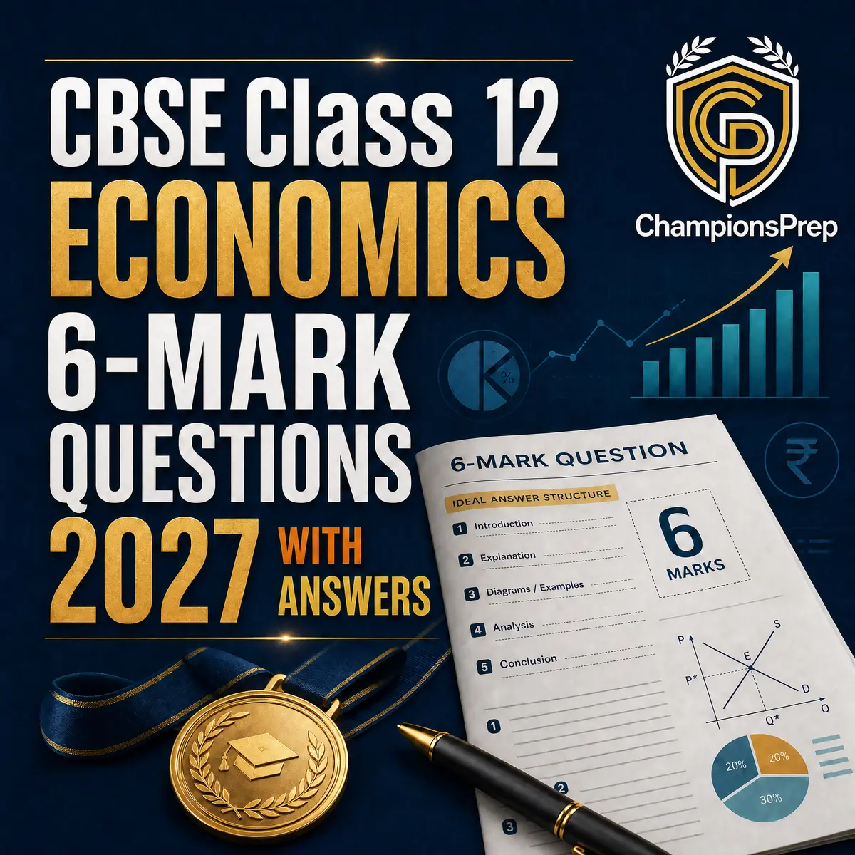 CBSE Class 12 Economics 6-Mark Questions 2027 with Answers — CBSE Class 12 Official Sample Paper