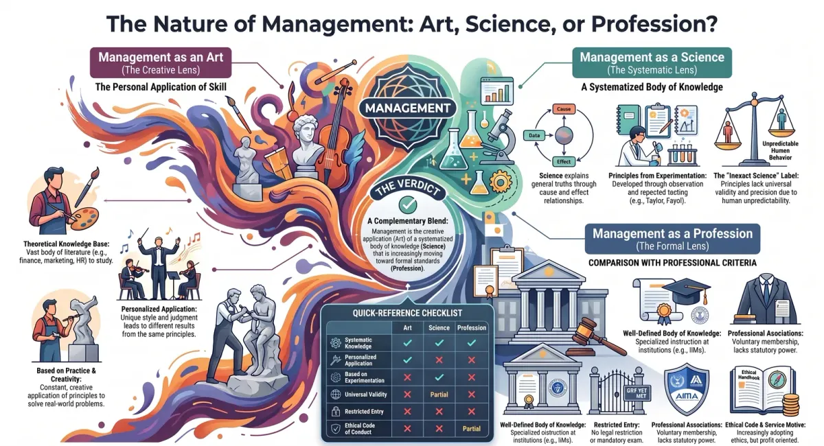 Management as an Art, Science and Profession: Understanding the Nature of Management