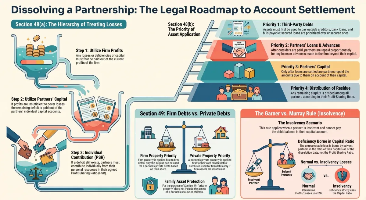 Settlement of Accounts on Dissolution: Section 48 and 49 Explained cover image