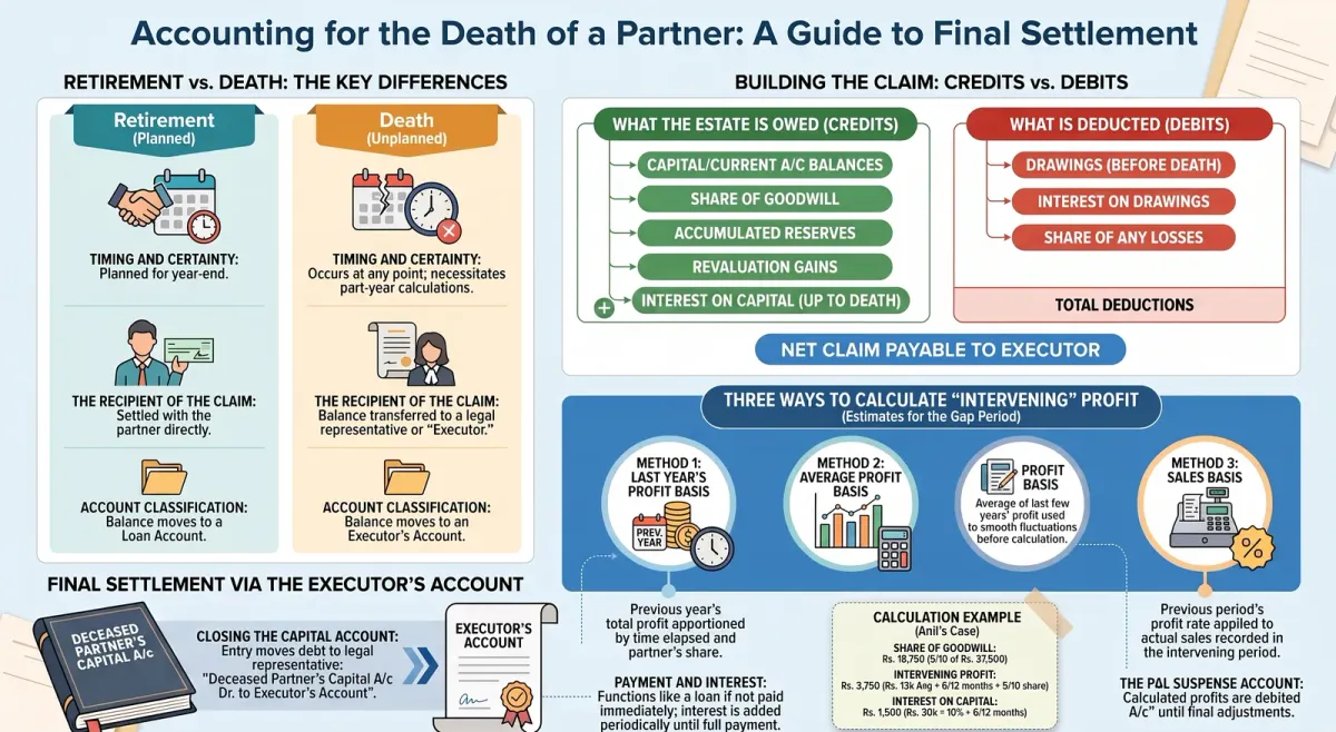 Death of a Partner: How Is the Deceased Partner's Claim Settled? cover image