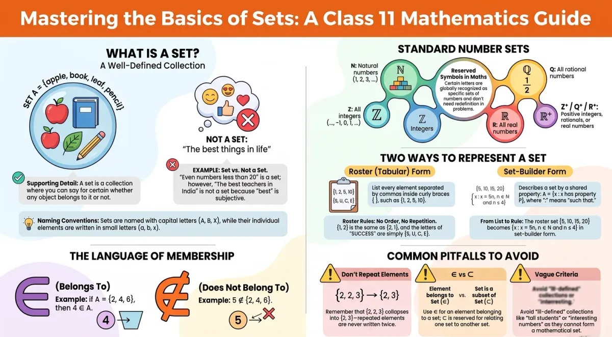 What Are Sets in Maths? Meaning, Representation & Examples