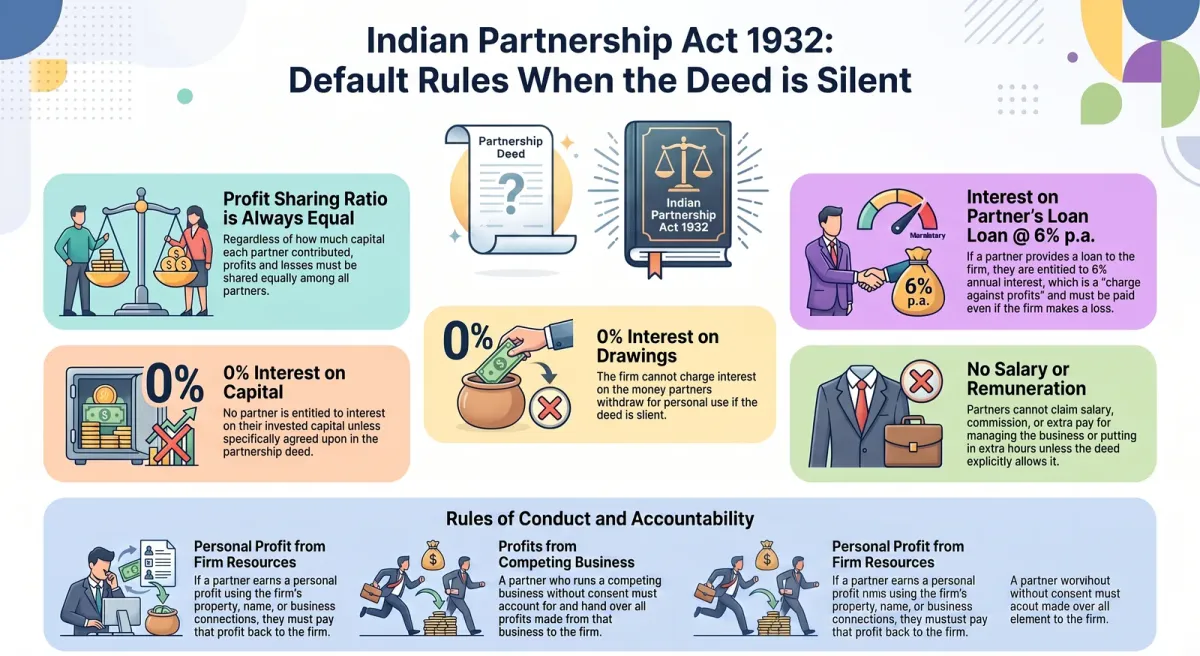 Indian Partnership Act 1932: Key Provisions for Accounting (Class 12 Guide) cover image