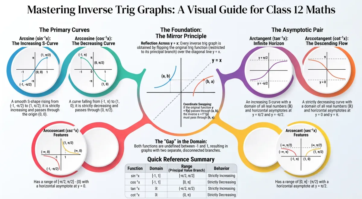 Graphs of Inverse Trigonometric Functions Explained – Class 12 Maths cover image